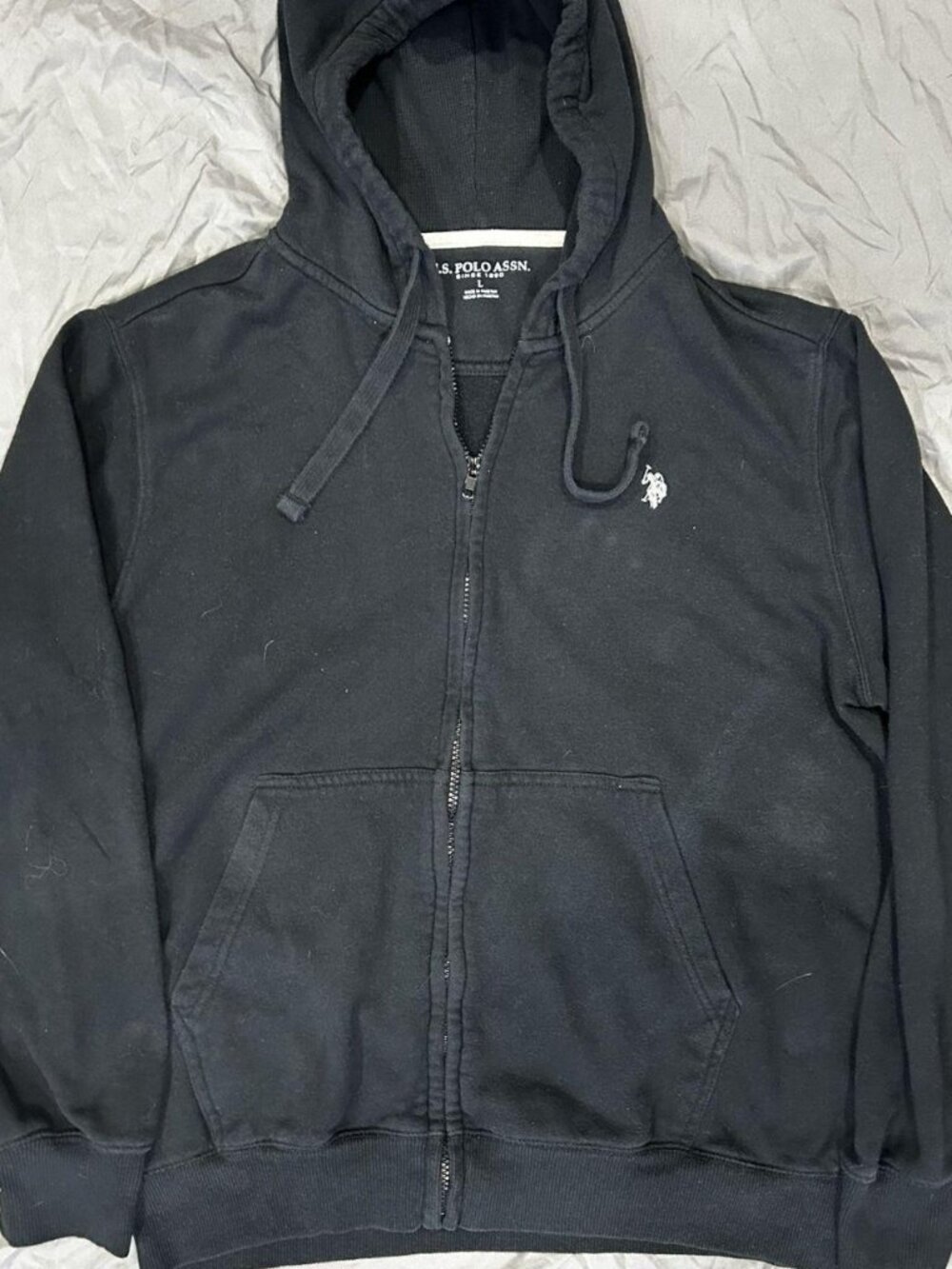 U.S. Polo Assn. Men's Black Hoodie